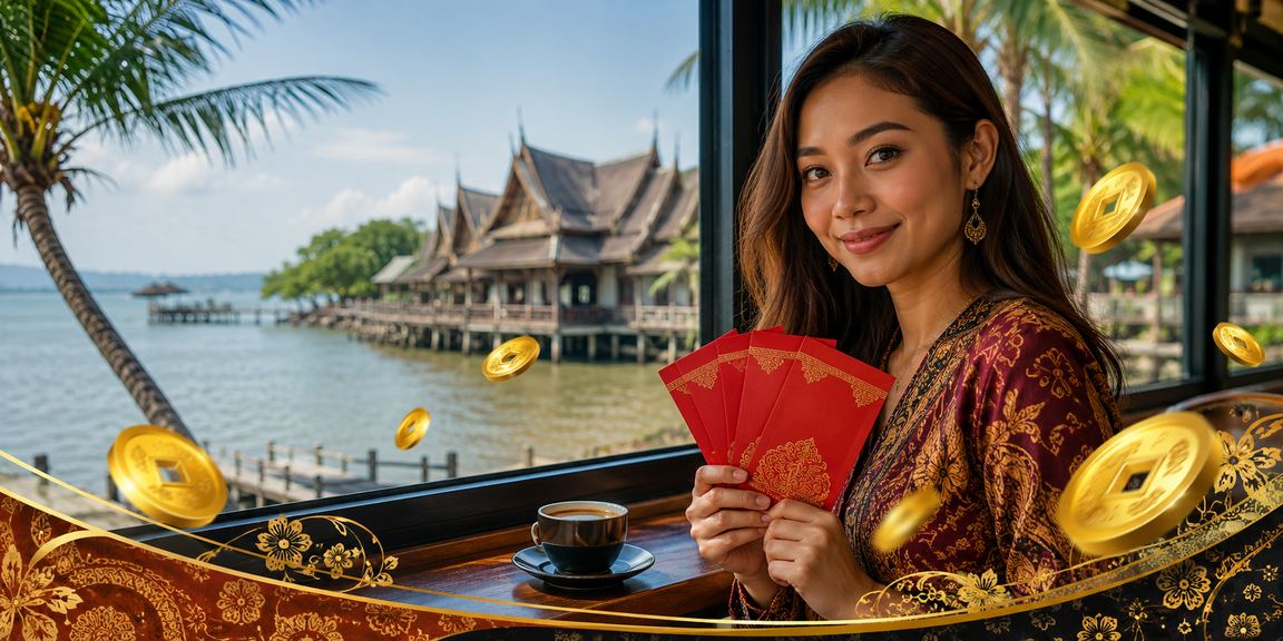 Bonus sampul merah Sarawak bergaya batik untuk pemain platform 5112 Malaysia